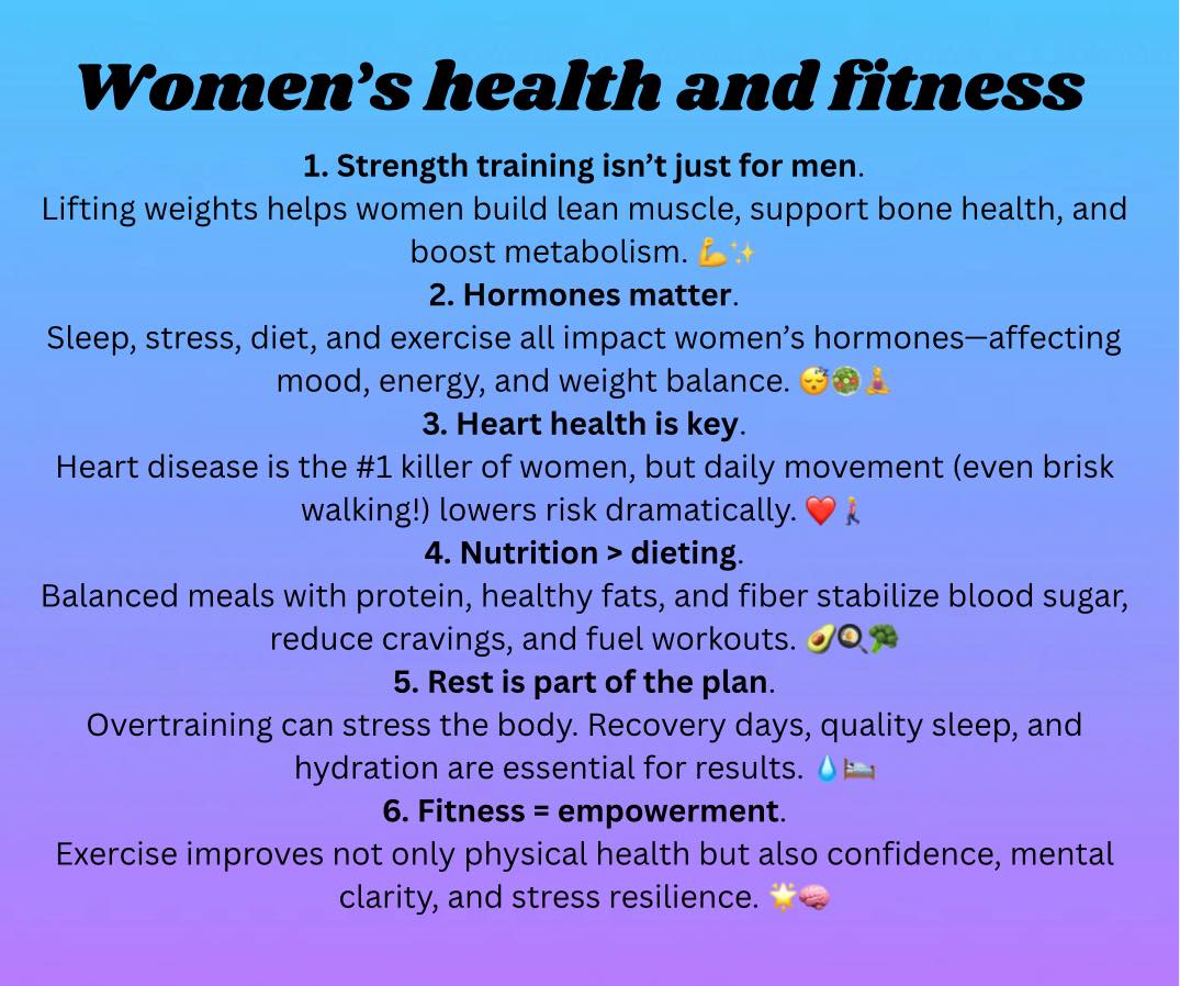 Women's health and fitness